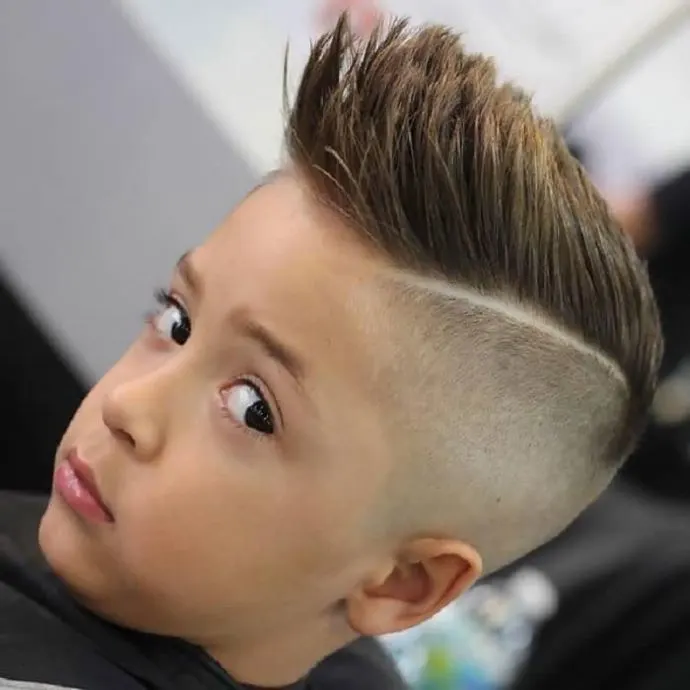 short Faux Hawk haircut for boys