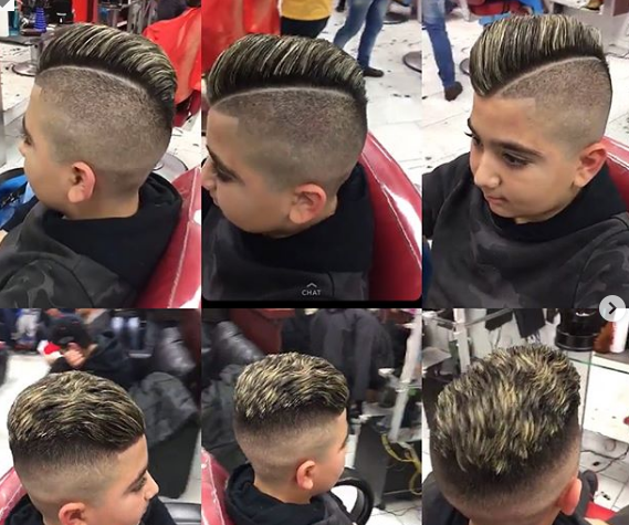 Hard Parted Undercut With Side Swept Hair On Top