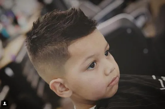 Undercut with Short Spikes Boy Haircut