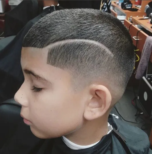 Simple Short Low Fade Boy Haircut
