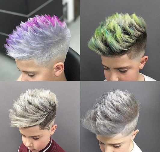 Hard Textured Layered Spiky Haircut with Undercut