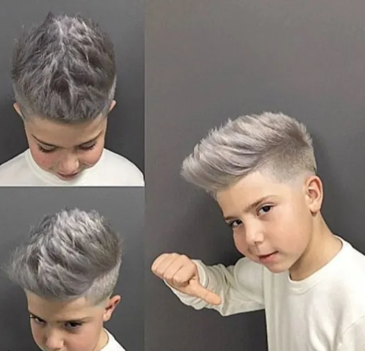 Mohawk Haircut for White hairs