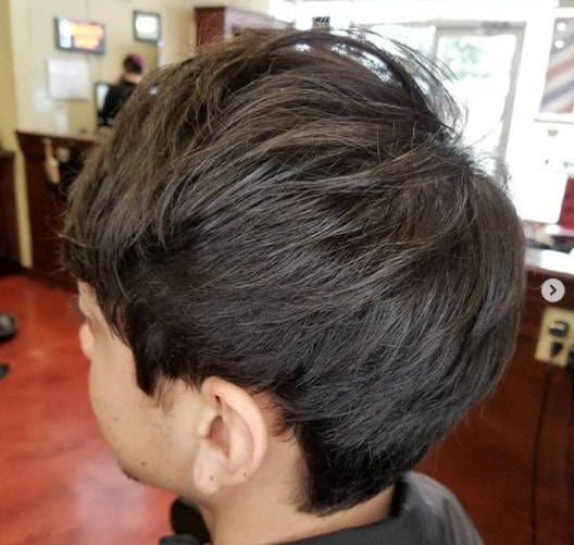 Medium Length Natural Boy haircut