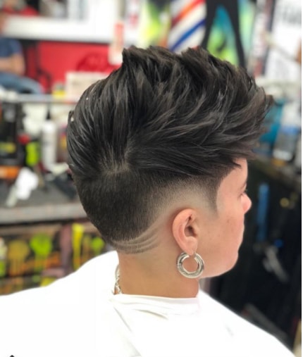 Messy Layered with Low fade Boy Haircut