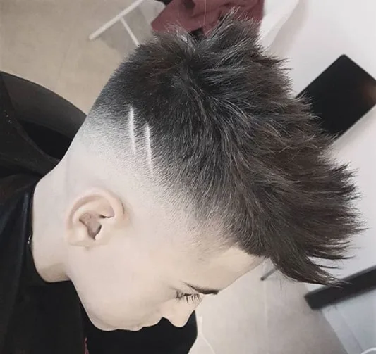 Spiky Fringe with Side Design Boy Haircut
