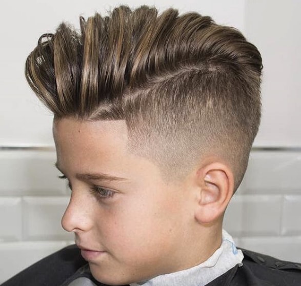 High Fade with Burshed Back Hairstyle