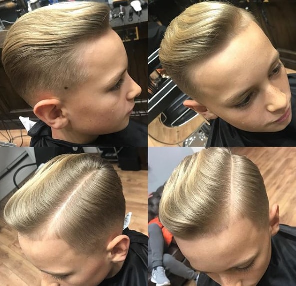 Medium Pompadour Haircut for Boy