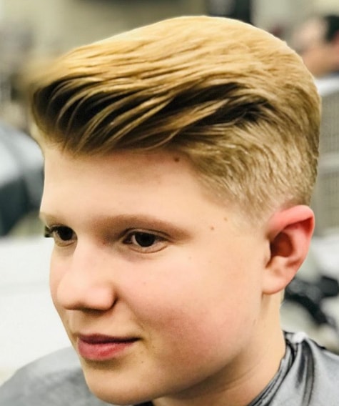 Pompadour Haircut and Hairstyle for Boys