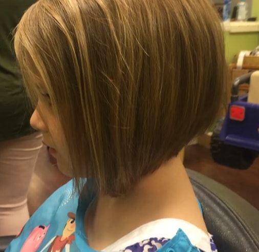 A-line Bob haircut for Little Girls