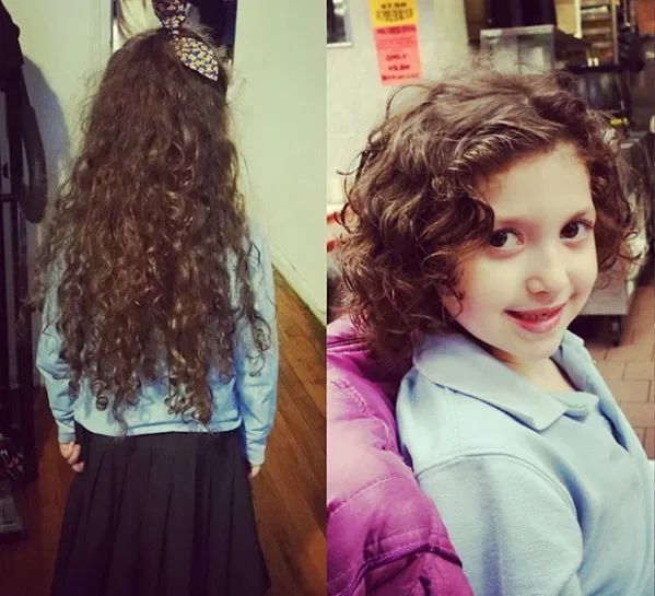 Curly Medium Length Bob haircut for Kids