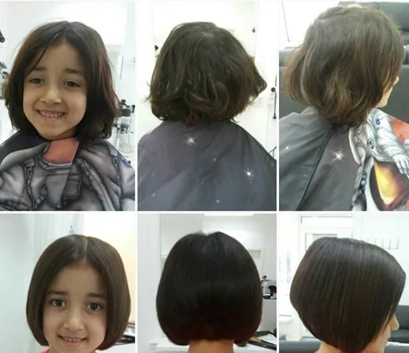 Center Parted Bob Hairstyle