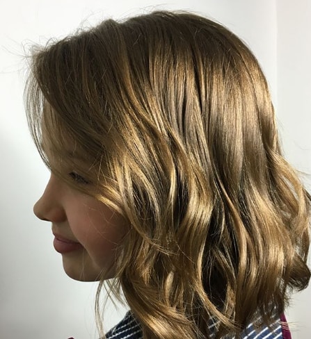 Shoulder Length Layered Girl Hairstyle