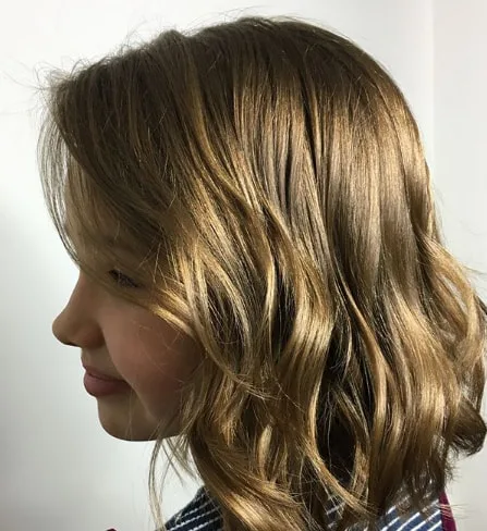 Long Bob Wavy Girl Haircut