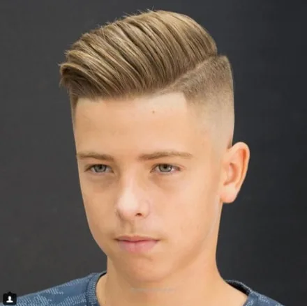 Combover with high Fade