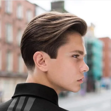 Medium Silk hairs - Side part for Boys