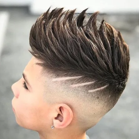 Spiky Fauxhawk with Side Design
