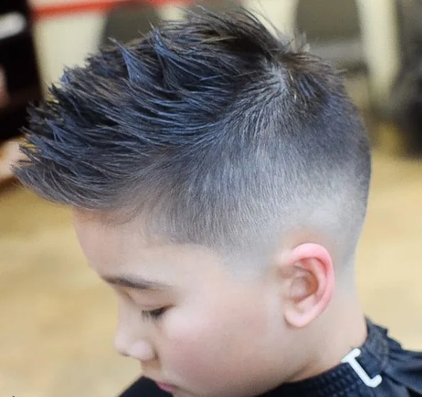Faux Hawk With Mid Fade