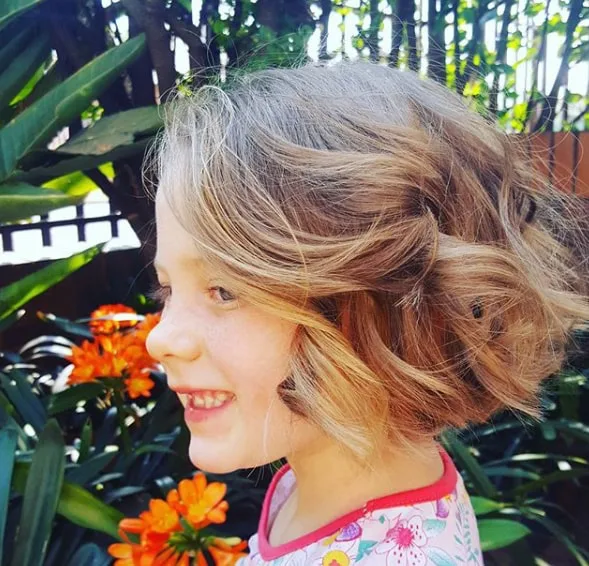 Short Layered Bob Haircut for Kids