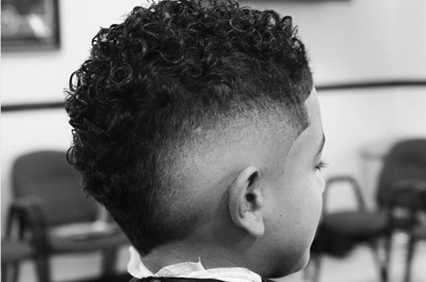 Wavy Fade Black Boy Haircut