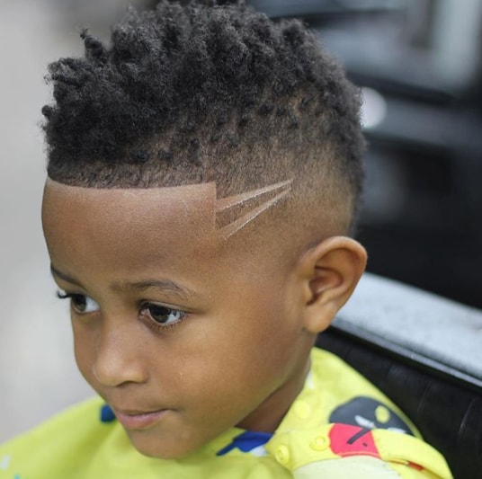 Mohawk with Kinky Hairs for Black Boy