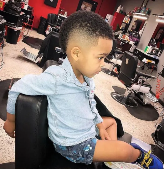 Burst Fade Haircut for Black Boy 