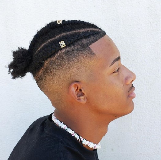 Undercut with Breaded Haircut for Black Boy
