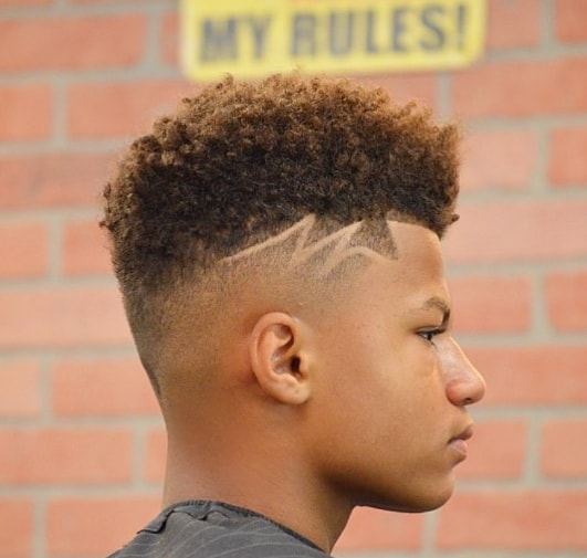 Flat Top Hair With Surgical Design 