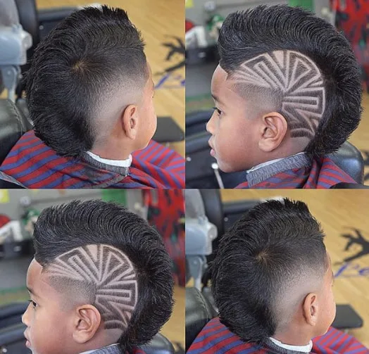 Funky Mohawk with Side Design
