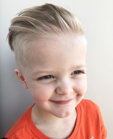 Combed Back Hair With Side Fade Baby Hairstyle
