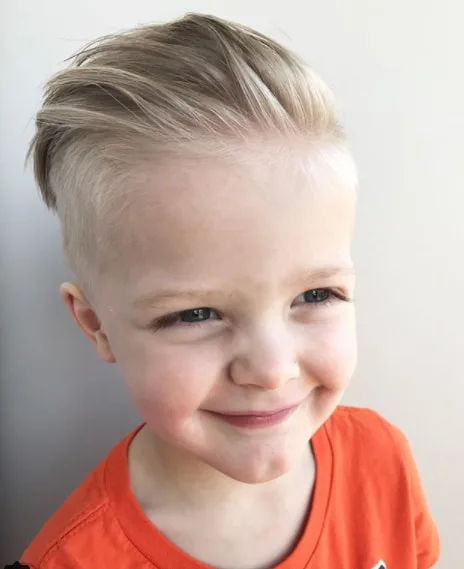 Combed Back Hair With Side Fade Baby Hairstyle
