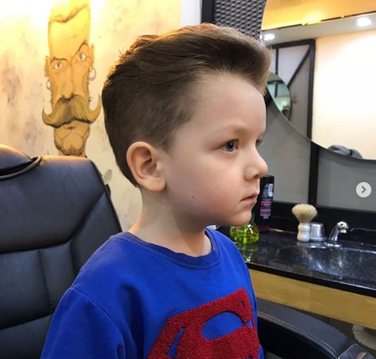 Cute Little Pompadour Baby Boy Hairstyle