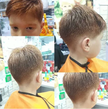 Textured Hairstyle With Mid Fade