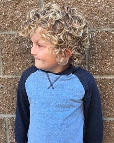 Nape Length Natural Curly Kids Hairstyle
