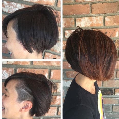 Bob Haircut With Shaved Sides