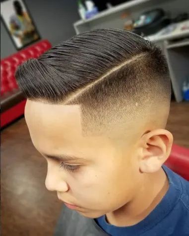 Combover Haircut for Little Boy