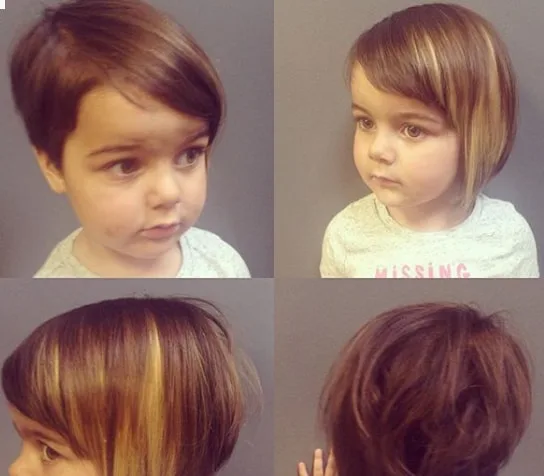 Short Pixie with Side Bang For Little Girl