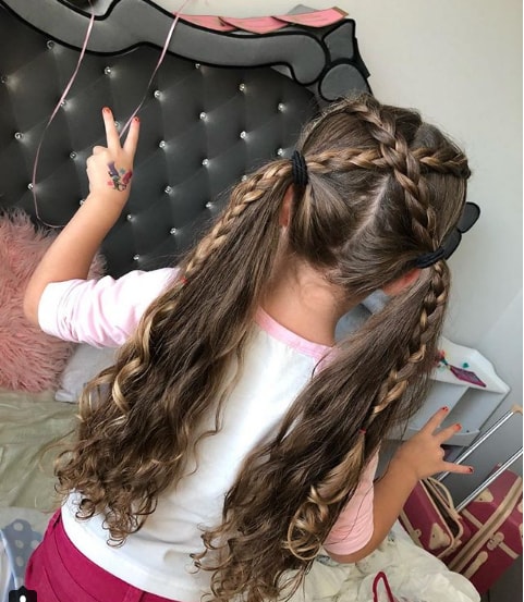 Crisscross Braid Ponytail