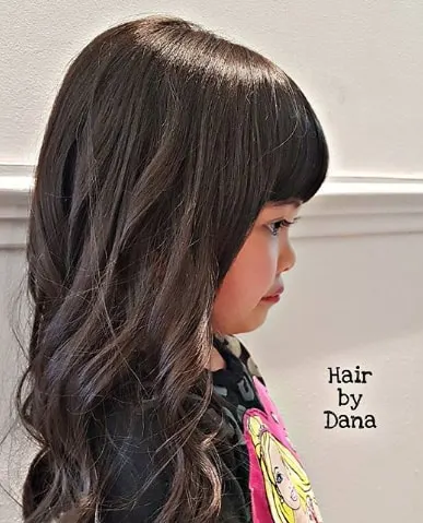Wavy Textured Hair With Bangs
