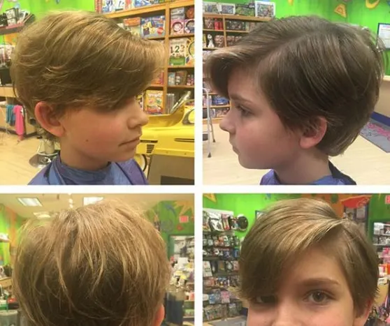 Side Parted Boys Haircut