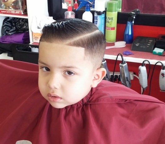 Slicked Hairstyle For Little Boy