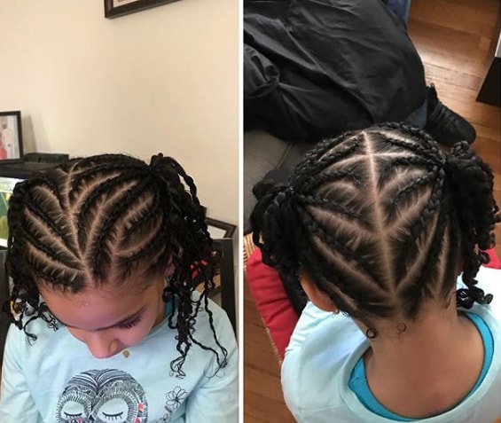 Twisted Hairstyle for Little Girl