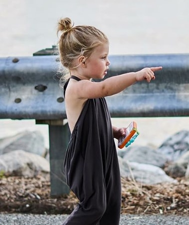 Wispy Top Knot for Little Girl