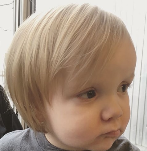 Layered Bob Hairstyle for Baby Boy