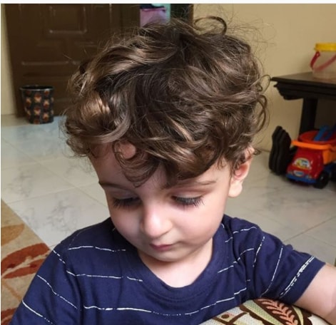 Curly Hairstyle - Toddler Boy Haircut