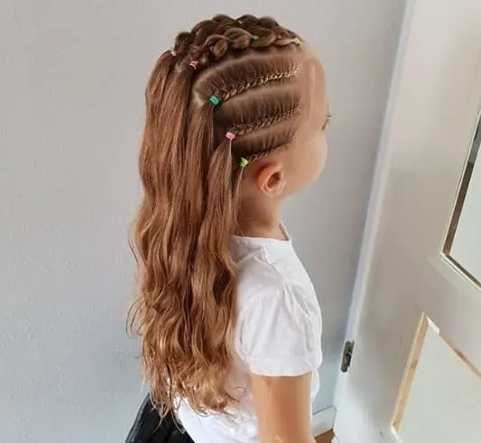 Braided Top With Long Hair At the Back