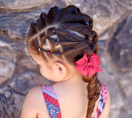 Cool Hair Design With Swirling Ponytail