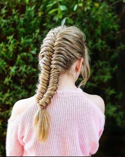 french fishtail braid steps