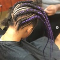 Reverse Braided Hairstyle
