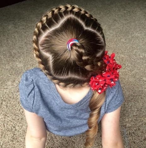 Braided Crown With A Stylish Hair Part