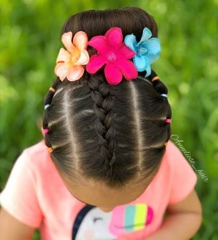 Braided Hairstyle With Bun